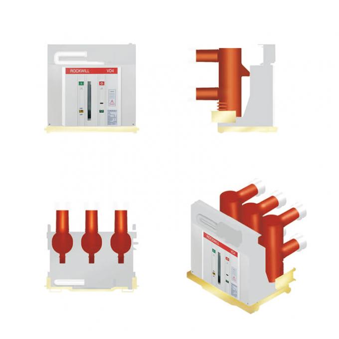 Disyuntor de alto voltaje VD4 interior 12kV 13.8kV 20kV 24kV 35kV del vacío del dispositivo de distribución 0