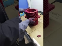 Cabinet de cambio de resina de fundición de 24kv a través de la pared para el bus-bar de cobre 40X10