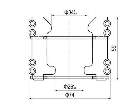12 Pins Copper Electrical Contacts , 630A Silver Moving Tulip Contacts For VCB