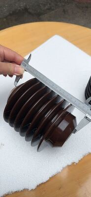 Brown Epoxy Resin Medium Voltage Outdoor Support Insulators with 175mm Length