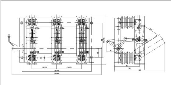4000A 11kv Indoor Three Phases  Isolation Switch with Motor Operating Mechanism