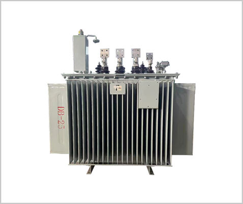 Transformador de potencia de enrollamiento de cobre de 11 kV/0,415 kV de tres fases sumergido en aceite